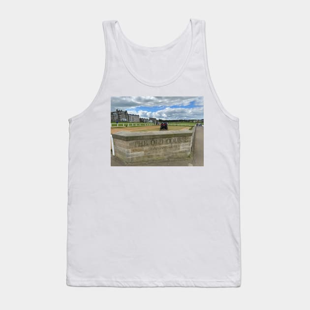 the Old Course, St Andrews , Fife Scotland Tank Top by goldyart